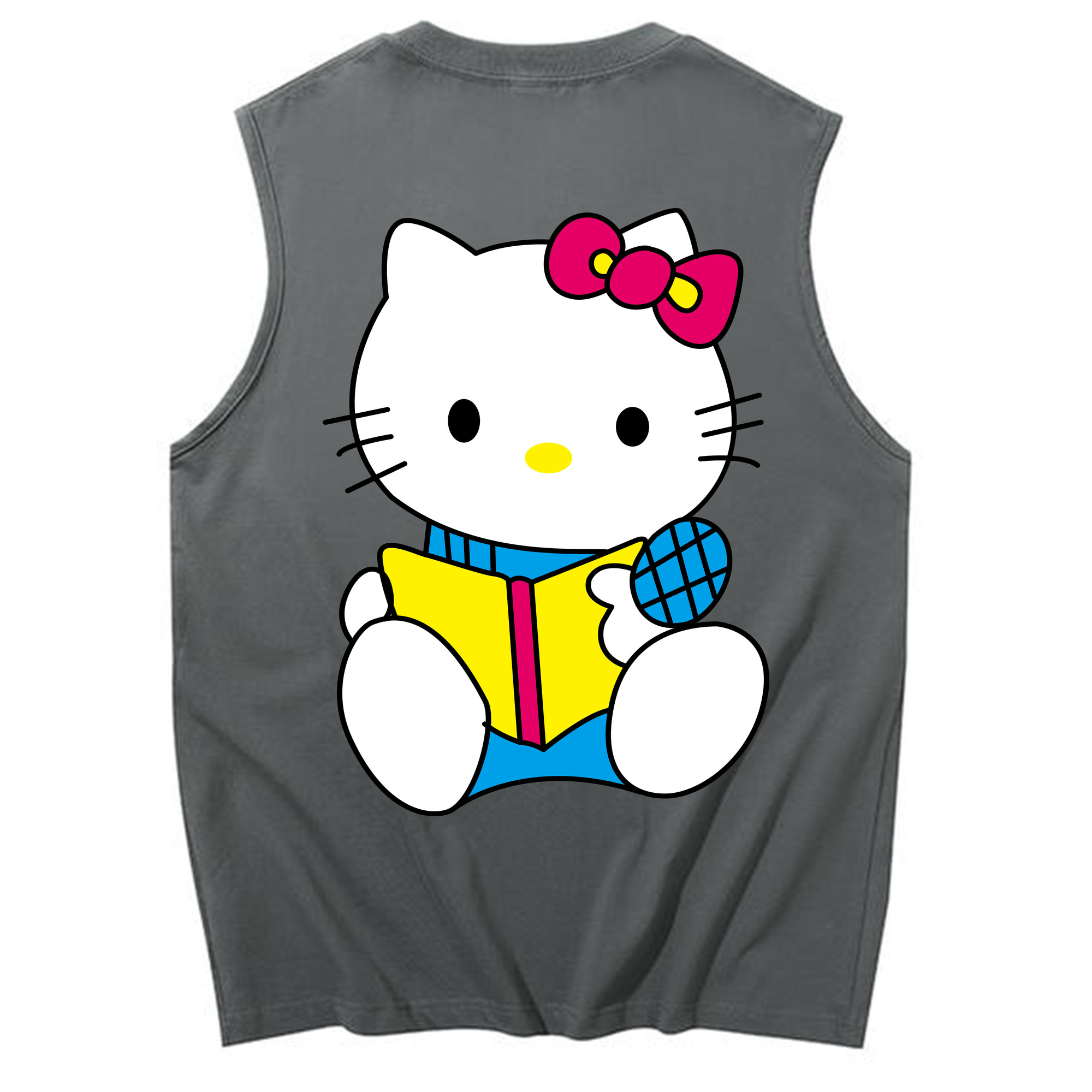 （画像用） Hello Kitty ハローキティ コットン100％タンクトップ（背面プリント）